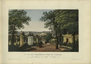 1817 1824 Prints: Vue du cimetière du Père de Lachaise