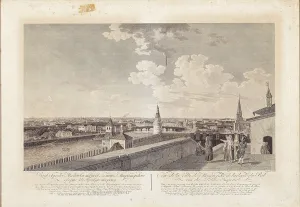Great Kremlin Palace Prints: Vue du Kremlin et de ses environs à Moscou