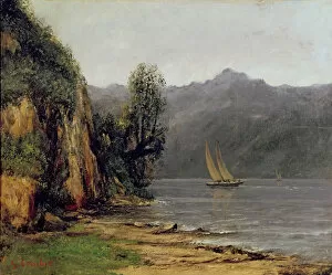 Besancon Collection: Vue du Lac Leman, ca 1873-1877
