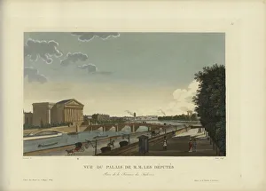1817 1824 Prints: Vue du Palais de M.M. les députés