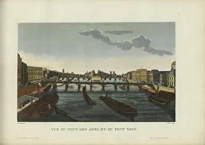 1817 1824 Prints: Vue du Pont des arts et du Pont-Neuf