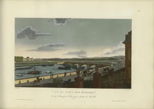 1817 1824 Prints: Vue du Pont des Invalides et du Champ-de-Mars