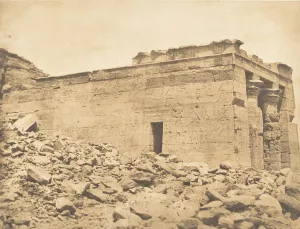 Temple Of Dendur Prints: Vue du pronaos du Temple de Dandour (Tropique du Cancer), April 7, 1850