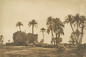 Maxime Du Gallery: Vue du Village de Hamarneh, pres de Denderah (Rive droite), 1849-50