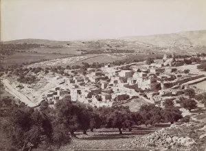 Mount Olivet Prints: Vue generale de Bethany - General view of Bethany, ca. 1880