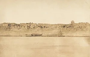 Qina Prints: Vue generale d Esne (No. 1 extremite Sud), 1849-50
