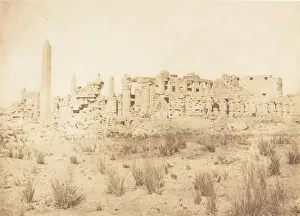 Vue generale des ruines du Palais de Karnac, prise du Nord, 1849-50