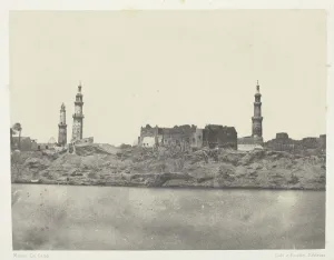 Du Camp Maxime Prints: Vue Generale, Girgeh, Haute-Egypte, 1849 / 51, printed 1852