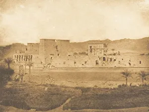 Nile Prints: Vue generale de l ile de Philae, prise de l ile de Begueh (Ouest), 1849-50