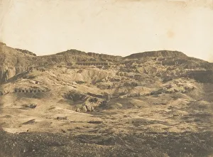 Maxime Du Gallery: Vue generale de la Necropole de Thebes (Gournah), 1849-50