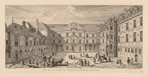 Vue de la cour du Chateau de Blois. Creator: Jacques Rigaud (French, 1681-1754)