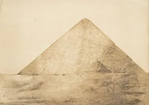 Gizeh Prints: Vue de la grande pyramide (Cheops) prise a l angle S. E. December 1849