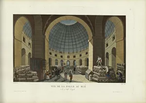 Architecture Interior Prints: Vue de la halle au blé et de sa belle coupole