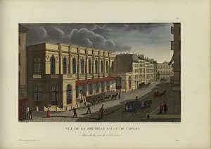 1817 1824 Prints: Vue de la nouvelle salle de l'opéra