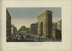 1817 1824 Prints: Vue de la Porte Saint-Denis, prise du boulevard du même nom