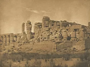 Vue de la Salle Hypostyle du palais de Karnac, prise sur l angle N.E. 1849-50