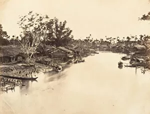 Chinatown Collection: Vue de la Ville Chinoise (Cholen) Feuille No. 6, Saigon, Cochinchine, 1866