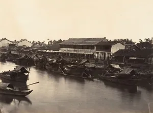 Vue de la Ville Chinoise (Cholen) Feuille No. 3, Saigon, Cochinchine, 1866