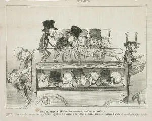 Horse Bus Prints: Vue plan coupé et elévation des nouveau omnibus du boulevard