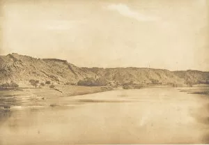 Du Camp Gallery: Vue prise au Sud-Est de Philae - Village d El-Bab, 1849-50. Creator: Maxime du Camp