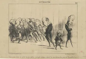Vue prise dans la salle des pas perdus... 19th century. Creator: Honore Daumier