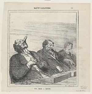 Nose Prints: Vue prise a droite, 1872. Creator: Honore Daumier