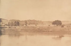 Philae Prints: Vue prise a l Est de Philae - Village de Abou-Kouli; Route d Assouan, 1849-50