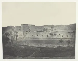 Nubia Prints: Vue Prise de l ile de Beghe, al Ouest, Philoe;Nubie, 1849 / 51