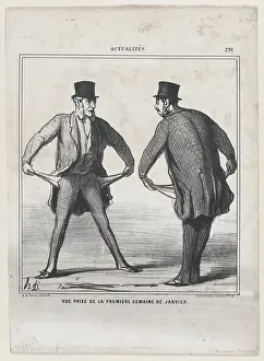 Empty Prints: Vue prise de la premiere semaine de janvier, 1869. Creator: Honore Daumier