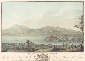 Charles Descourtis Prints: Vue de Schadau. Creator: Charles-Melchior Descourtis