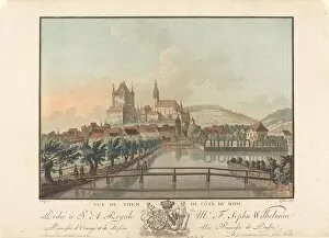 Vue de Thun du Cote du Midi, probably 1776. Creator: Jean Francois Janinet