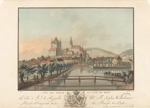 Janinet Francois Gallery: Vue de Thun du Cote du Midi, probably 1776. Creator: Jean Francois Janinet