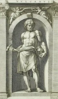 Vulcan, 1592. Creator: Hendrik Goltzius