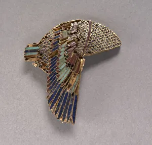 Vulture Headdress Inlay, 100-1 BC. Creator: Unknown