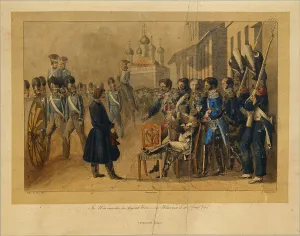 Kutuzov Prints: Vyazma on August 30, 1812, 1820s