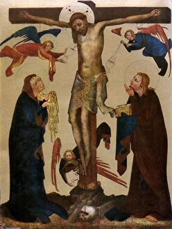 Images Dated 10th September 2009: The Vyssi Brod Crucifixion, before 1400 (1955). Artist: Master of the Vyssi Brod Altar