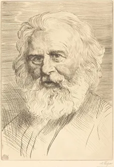 W. H. Longfellow, 1st plate. Creator: Alphonse Legros