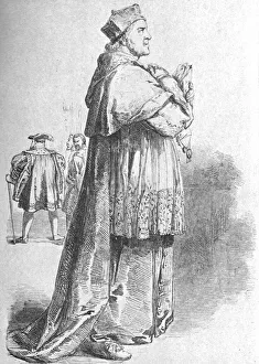 Henry Viii Gallery: W. Macready as Cardinal Wolsey, mid 19th century, (1901). Creator: Unknown