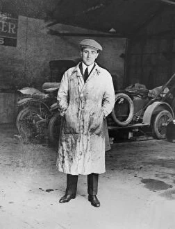 1912 Collection: W. O. Bentley circa 1912 in the D. F. P. workshops. Creator: Unknown