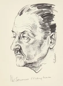 W Somerset Maugham, British author, (c1930s?)