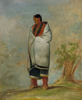 Sauk Prints: Wa-quoth-e-qua, The Buck's Wife, Wife of the Whale, 1835. Creator: George Catlin
