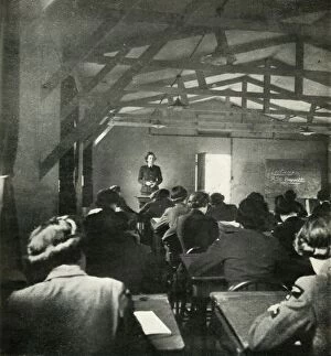 Cecil Walter Hardy Gallery: W.A.A.F. Officer Lectures, c1943. Creator: Cecil Beaton