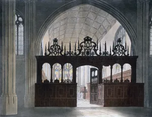Mackenzie Prints: Wadham College Chapel, Oxford University, 19th century. Artist: J Bluck