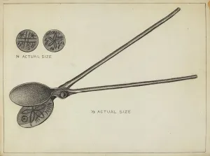 Graphite On Paper Prints: Wafer Iron, 1936. Creator: Raymond Manupelli