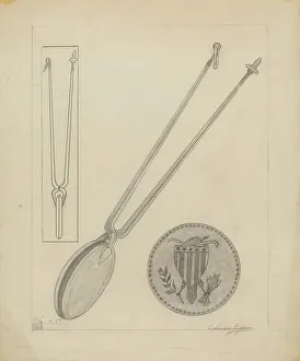 Wafer Iron Prints: Wafer Iron, c. 1936. Creator: Lawrence Flynn