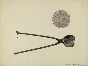 Wafer Iron, c. 1936. Creator: Paul Ward