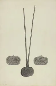 Wafer Iron, c. 1938. Creator: Benjamin Resnick