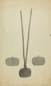 Wafer Iron Prints: Wafer Irons, 1935/1942. Creator: Bernard Westmacott