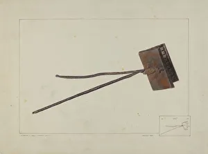 Morton Ralph Prints: Waffle Iron, c. 1938. Creator: Ralph Morton
