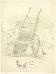 Marks Henry Stacey Prints: Wagon and Poultry, n. d. Creator: Henry Stacy Marks